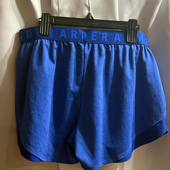 Under Armour Women's Vibrant Blue Athletic Shorts - Picture 3 of 3
